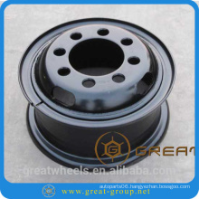 Spray painting steel wheel rim 6.50-15 for forklifts